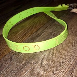 🖤3 for 25🖤Vtg 80s/90s NWT Izod Pastel Spell-out Retro Genuine Leather Belt